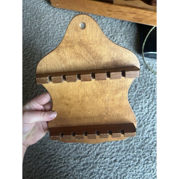 Vintage Cape Craft 12 Slot Spoon Rack (Solid Wood, Wall Hanging) - Picture 2 of 6